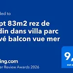 Appt 83m2 Rez De Jardin Dans Parc Privé Balcon Vue Apartamento *