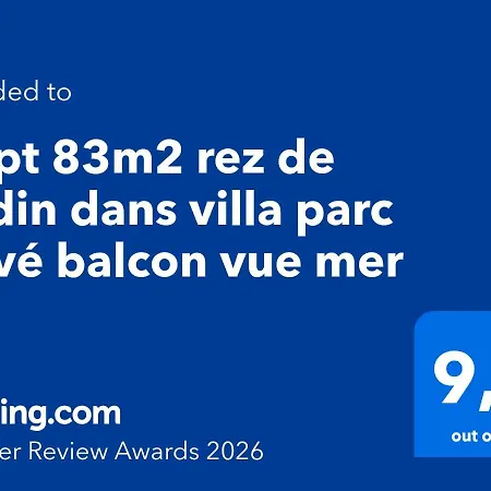 Appt 83m2 Rez De Jardin Dans Parc Privé Balcon Vue Appartement *